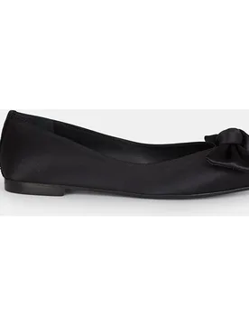 Bailarinas Lutu satin de raso con lazo - Adeba - FashionsVida
