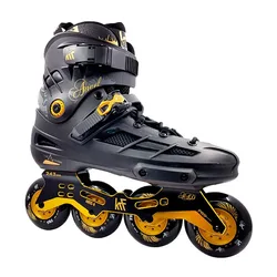 Patins En Ligne Freeskate Angel 4x80 Black / Gold EU 44 Homme