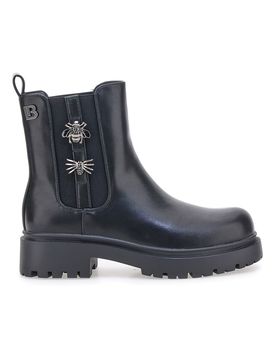 Beatles neri con elastico gioiello e suola carrarmato 9324 36