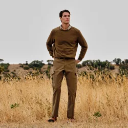 Pantalón hombre cargo algodón