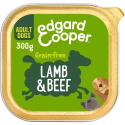 Edgard & Cooper - Comida húmeda para perros adultos Edgard & Cooper grain free paté cordero y vaca