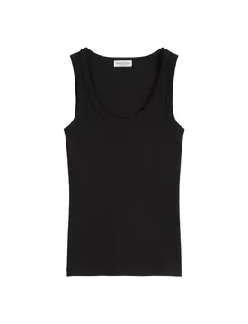 XS TOP, DEEP ROUND NECK female