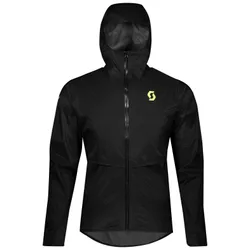 Veste de trail déperlante et respirante - RC Run WP Jacket M Black/Yellow - Taille S - Noir