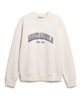 Suéter Relaxed Fit WORDMARK crema XXL - Armedangels - FashionsVida