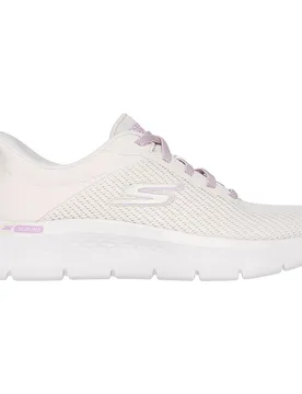 Sneaker Slip-ins Go Walk Flex™ Carla Off White Textile / Purple Trim EU 38 - Skechers - FashionsVida