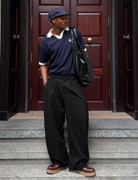 Polo Imprimé À Manches Courtes Xs Marine