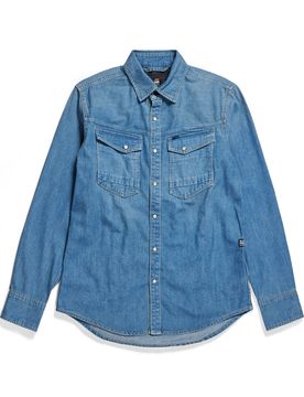 G-STAR Camisa azul denim