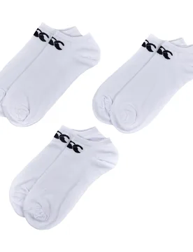 Unisex Adult Socks (Pack Of 3) (White/black) - Size Uk 2-3.5 - Canterbury - FashionsVida
