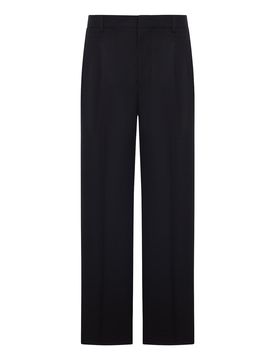 Pantaloni Sartoriali In Lana Con Pence