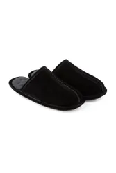 Totes Mens Real Suede Mule Slipper - - Size: 10