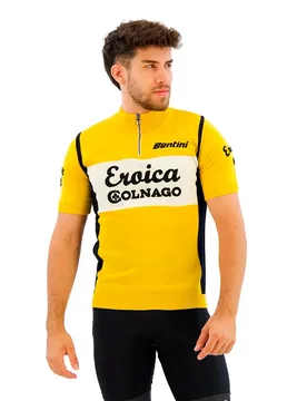 Maillot à Manches Courtes Eroica Colnago - Santini - FashionsVida