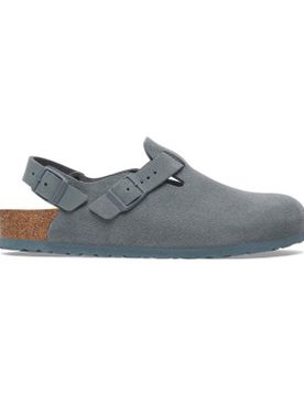 Para hombre. 1029217 Zuecos de Piel Tokio (Ajuste Regular) (43), Plano, Ante, Ninguno, Casual
