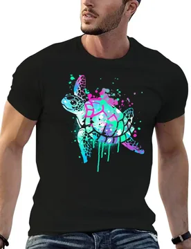 Fluo sea turtle T-Shirt graphic t shirts for man cotton t shirt pack man t shirt luxury T-shirt - Aliexpress - FashionsVida