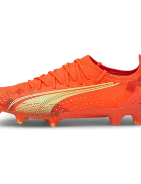 Chaussures De Football Ultra Ultimate Fg/ag Fiery Coral / Fizzy Light / Black EU 37 - Puma - FashionsVida