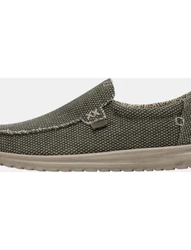 Mocasínes Mika Braided de hombre en algodón orgánico con ajuste ancho - HeyDude - FashionsVida