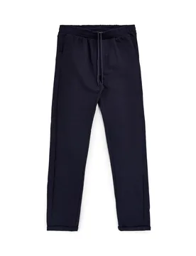 Pantaloni blu tessuto in morbida maglia piqué tinta unita PT-M-T-9078 L - PITTARELLO TIERRA - FashionsVida