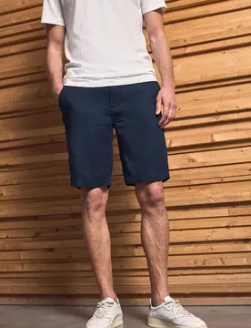 Street One Relaxed Fit Leinenshorts male Blau