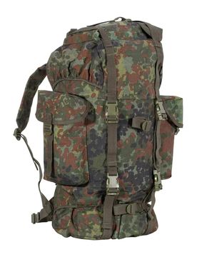 Bundeswehr Kampfrucksack Flecktarn 65 L gebraucht Default Title adult