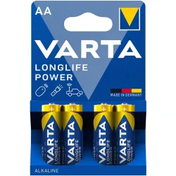 Blister pilas alcalinas BLx4 LR6 AA Longlife Power