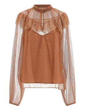 Twinset Tulle Plumetis Blouse