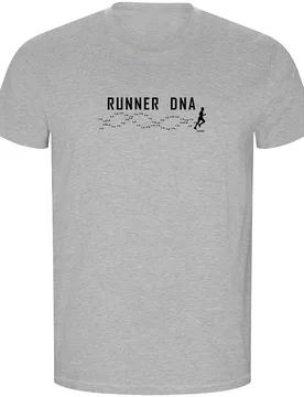 Runner Dna Eco Short Sleeve T-shirt Heather Grey M Men - Kruskis - FashionsVida
