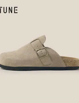 UTUNE Retro Suede Clog Slippers Men's & Women's Soft Cork Sole Comfortable Casual Mules Indoor & Outdoor Non-Slip Home Shoes - Aliexpress - FashionsVida