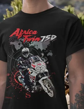 EY H.onda Africa Twin 750 T Shirt for Adventure Riders Retro XRV750 Biker Tee Classic Dual Sport Motorcycle Gift for Off Roa - Aliexpress - FashionsVida