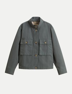 WOOLRICH Overshirt Canvas Grün L