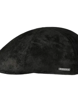 Texas Pig Skin Gatsby Cap by - black - Herren - Size: M (56-57 cm) - Stetson - FashionsVida