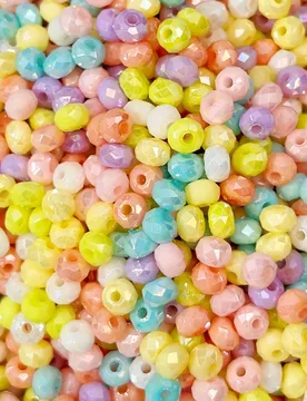 Pcs 4*6mm Mixed Color Flat Bead Resin Spacer Handmade DIY Accessories Beaded Loose Mobile Phone Chain Clothing Accessories - Aliexpress - FashionsVida
