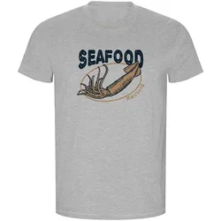 Seafood Squid Eco Short Sleeve T-shirt Heather Grey 2XL Men,Women