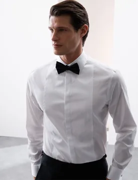Tailored Fit Easy Iron Dress Shirt Soft White male - Autograph - FashionsVida