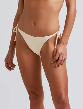 Bragas de bikini Lazo de bikini Ecru con estructura y forro - Robin Collection - FashionsVida