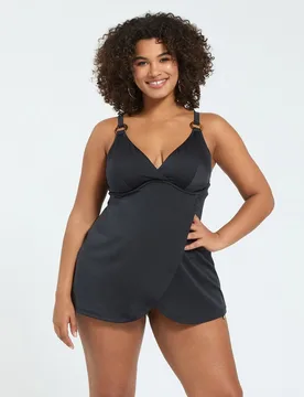 Top de mujer tankini con detalle de anilla tirantes multiposición con detalles de anilla - Fiorella Rubino - FashionsVida