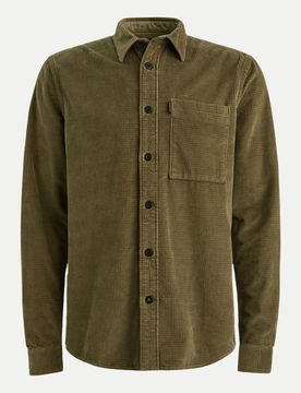 Overshirt mit Waffelstruktur Grün L