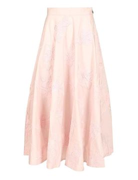 La gonna lunga Flower Maxi chiaro