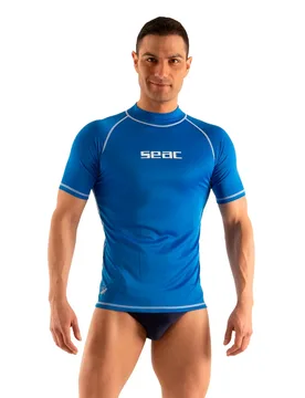 Rash Guard Manches Courtes T-sun Blue XL - Seacsub - FashionsVida