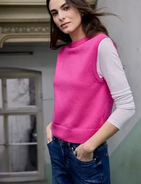 Street One Strickpullunder female Pink - Street One Studio - FashionsVida