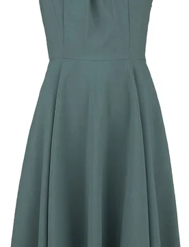 Rockabilly Kleid knielang - Kira Swing Dress - XS bis XXL - für Damen - Größe XXL - grün - Frauen - female - H&R London - FashionsVida