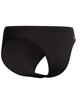 Medley Logo 7 Cm Swimming Brief Black / Neon Coral UK 34 Men - Speedo - FashionsVida