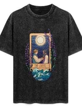 Pirate Tarot: The Lovers T-Shirt Large Size Loose Casual Tee - Aliexpress - FashionsVida