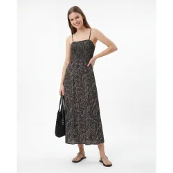 Vestido estampado tirante fino