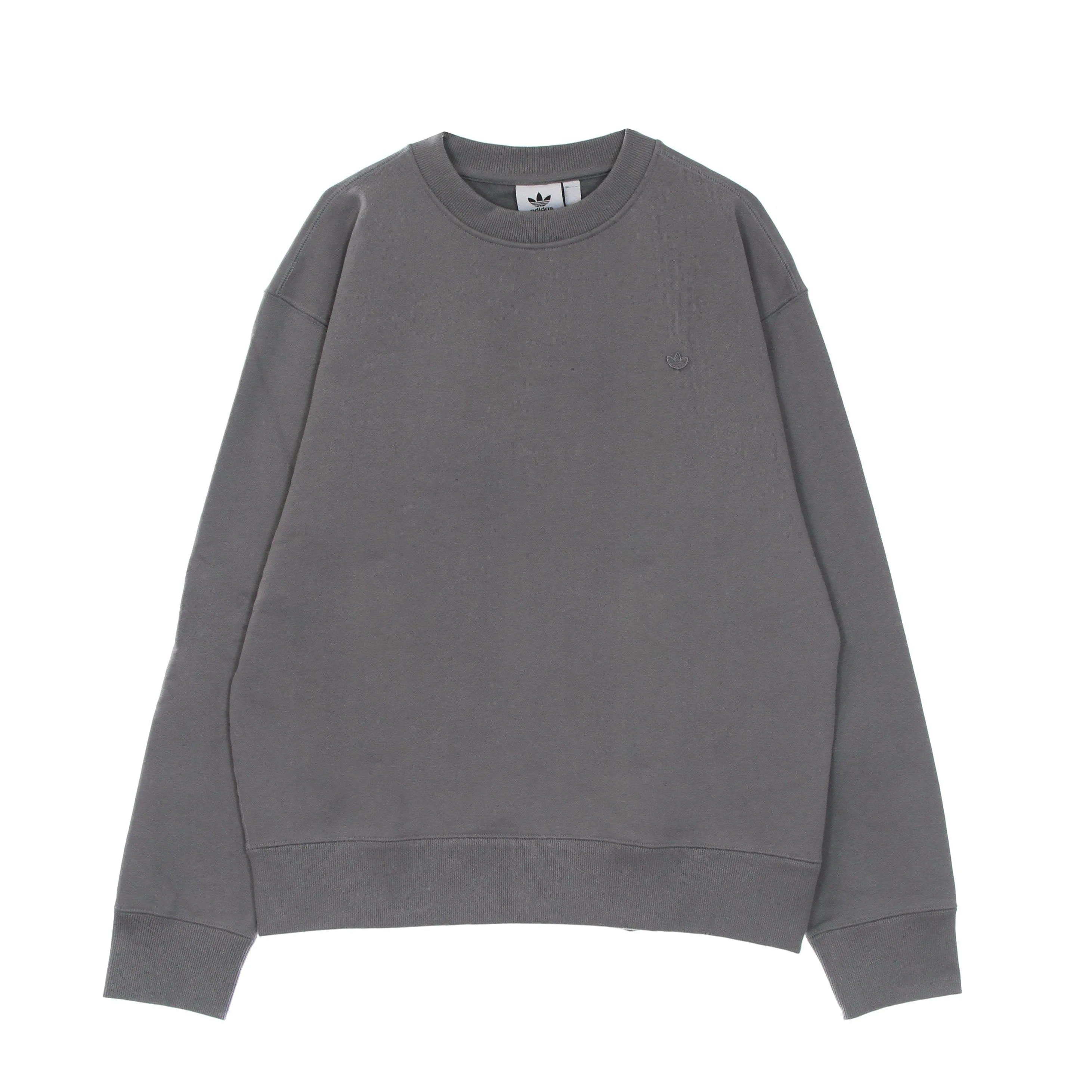 Felpa Girocollo Uomo Classic Crew Grey Three - Adidas - FashionsVida