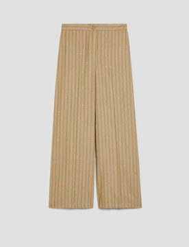 Pantalone gessato donna salvia