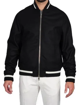 College Con Polsini Bicolore Bco/nero 613/BOMBER D001 NER - GOLDEN CRAFT 1957 - FashionsVida