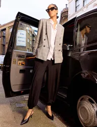 Jersey Elasticated Waist Balloon Trousers Black female