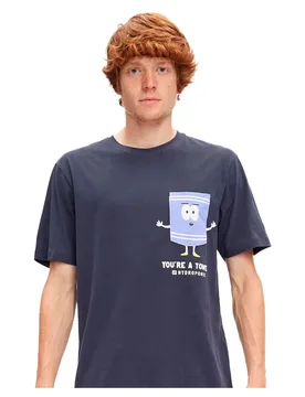 T-shirt à Manches Courtes Sp Towelie Navy L - Hydroponic - FashionsVida