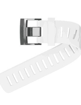 Bracelet d'extension blanc en silicone pour Suunto D4i Novo