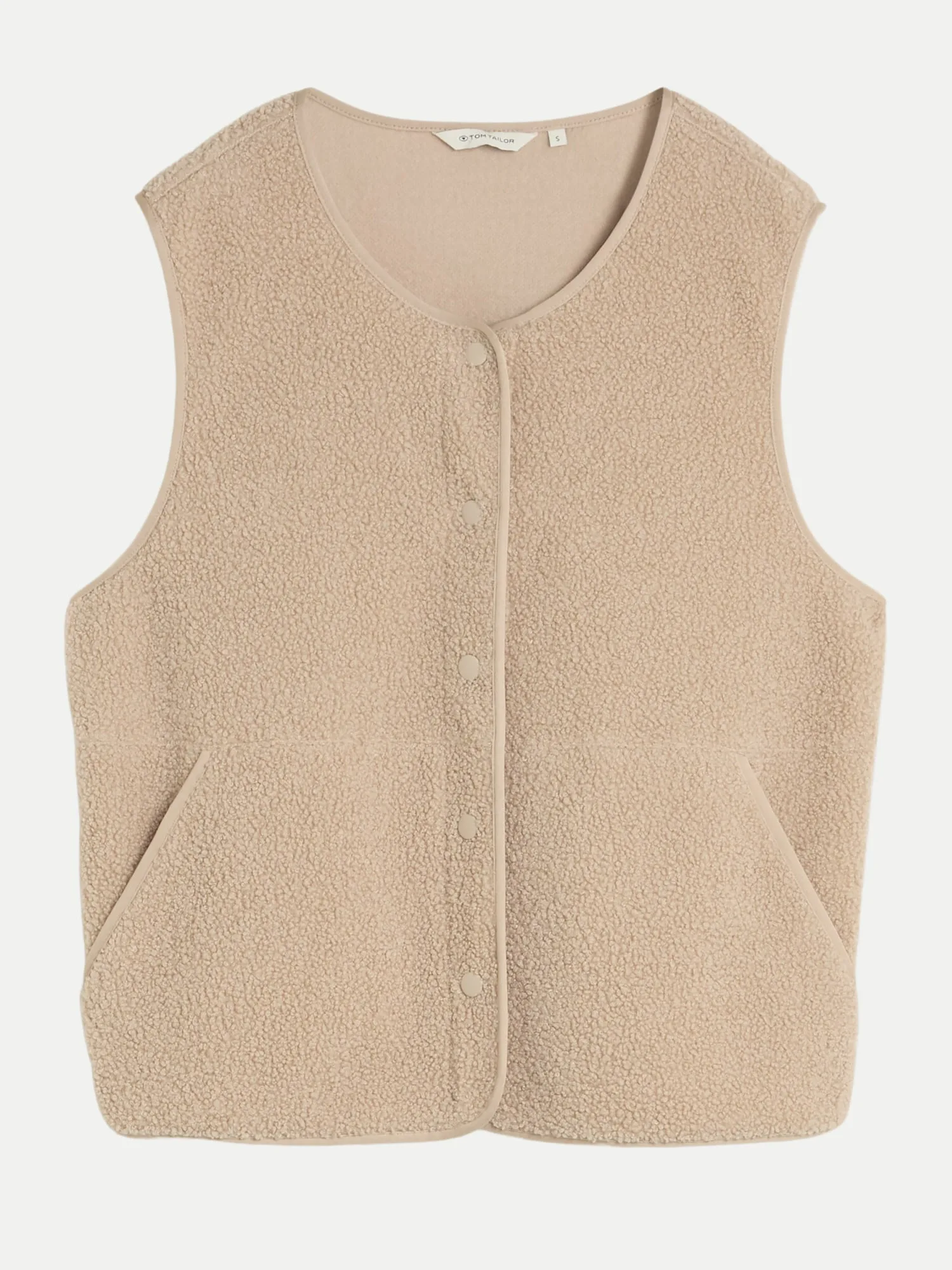 Teddy-Weste Beige XXL - Tom Tailor Casual - FashionsVida