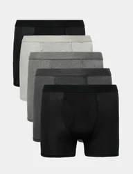 Pack Cotton Stretch Cool & Fresh™ Marl Trunks Black Mix male
